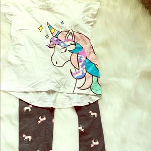 Girls size 7/8 unicorn outfit